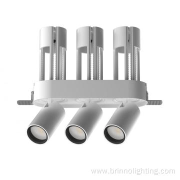 3* 6w triple head trimless stretch spot light